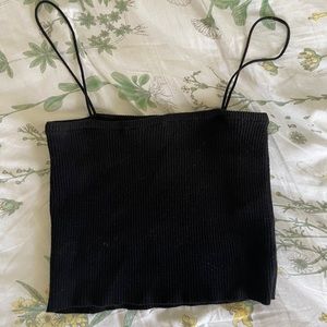 Black brandy Melville ribbed tank top